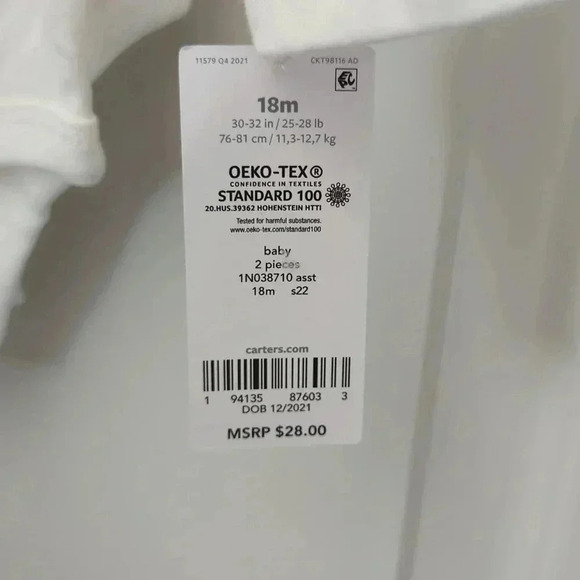 Carter's 2-pack Easter Body suit - Picture 4 of 6